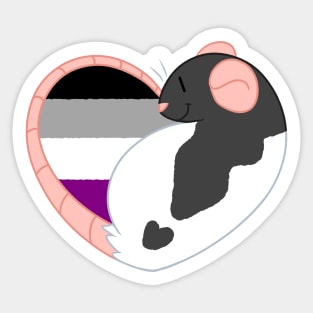 Asexual Pride Rat Sticker